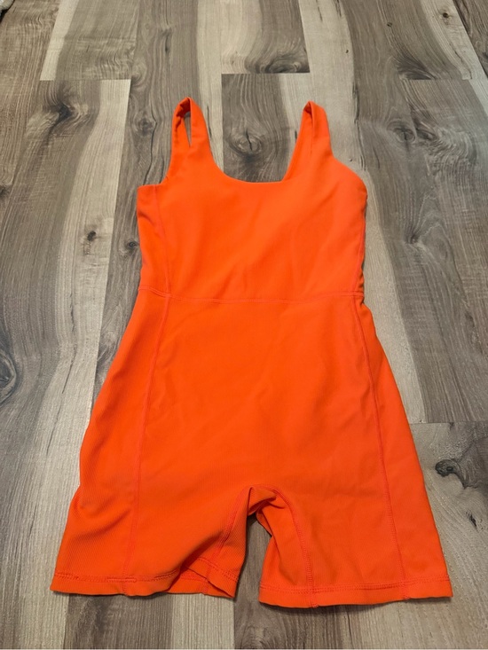 Wilo The Label Pants - Women’s Orange Sleeveless Romper Jumpsuit